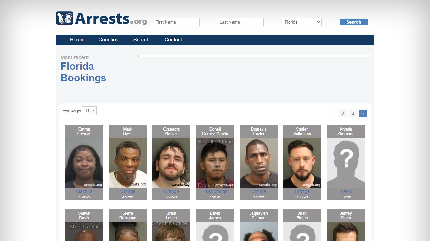 Florida Arrests and Inmate Search