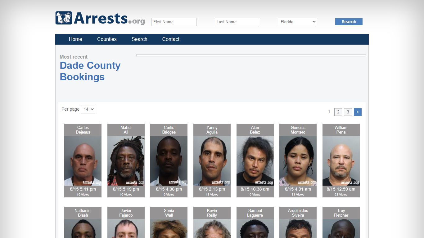 Dade County Arrests and Inmate Search